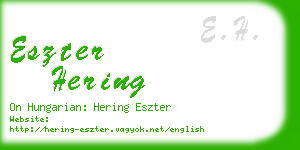 eszter hering business card